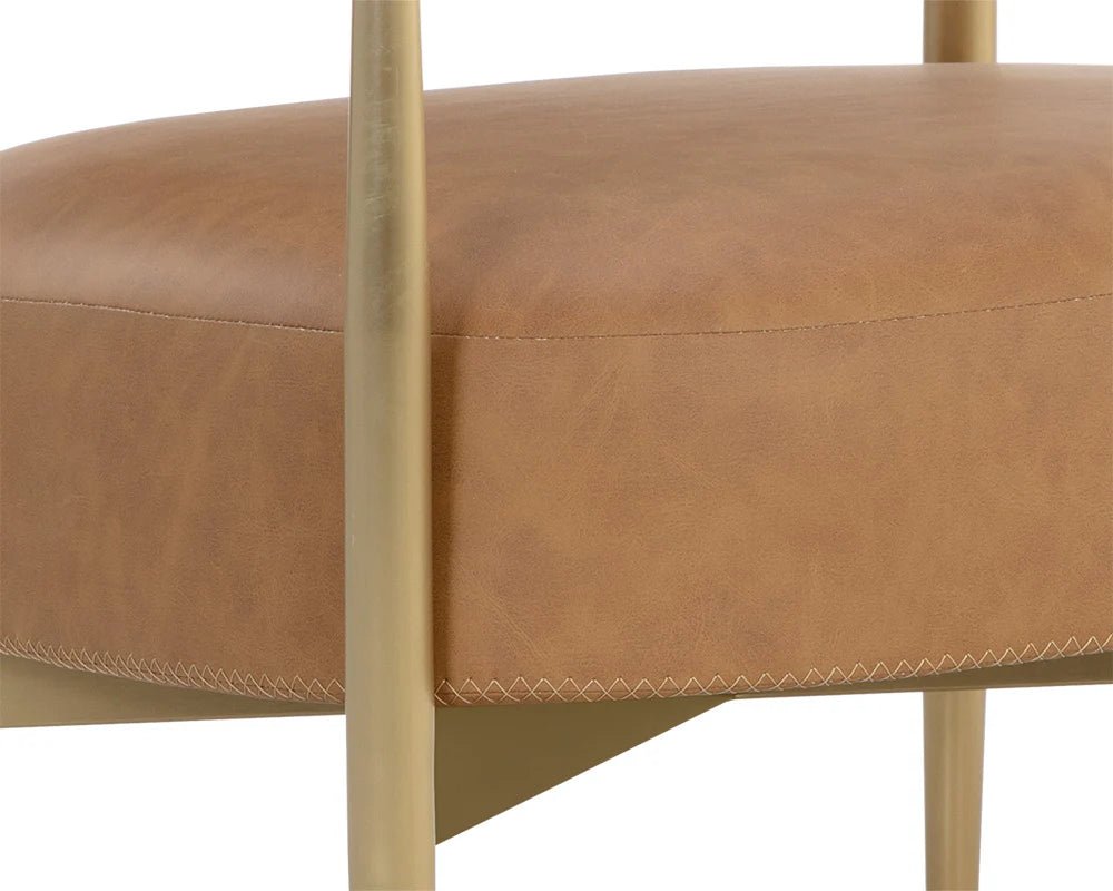 Heloise Lounge Chair - Milliken Cognac - Central Designs