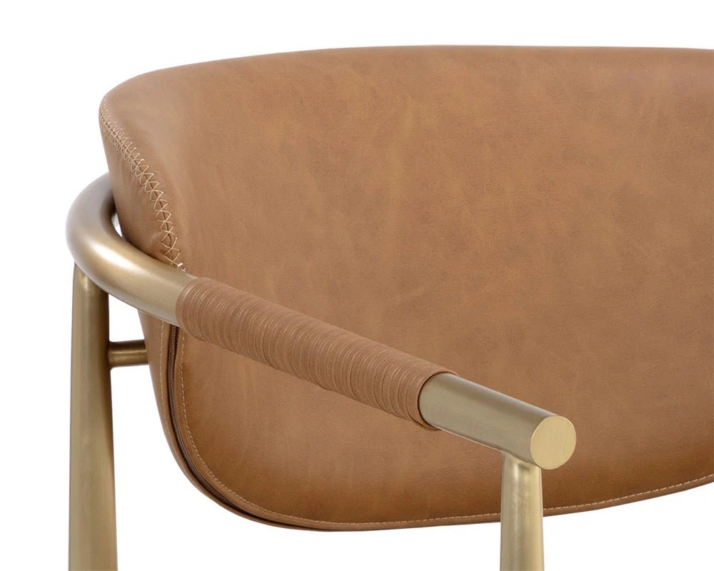 Heloise Lounge Chair - Milliken Cognac - Central Designs