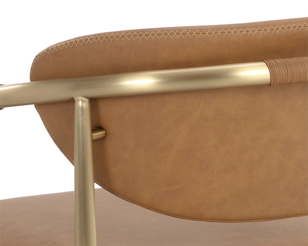 Heloise Lounge Chair - Milliken Cognac - Central Designs