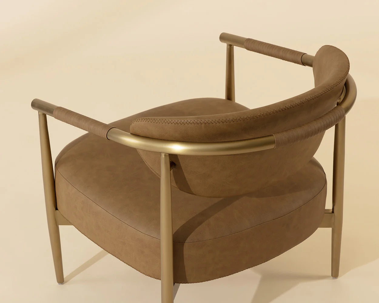 Heloise Lounge Chair - Milliken Cognac