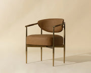 Heloise Dining Armchair - Milliken Cognac