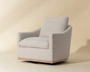 Corbin Swivel Lounge Chair - Effie Linen - Central Designs