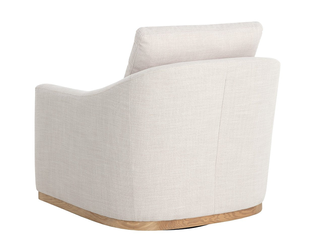 Corbin Swivel Lounge Chair - Effie Linen - Central Designs