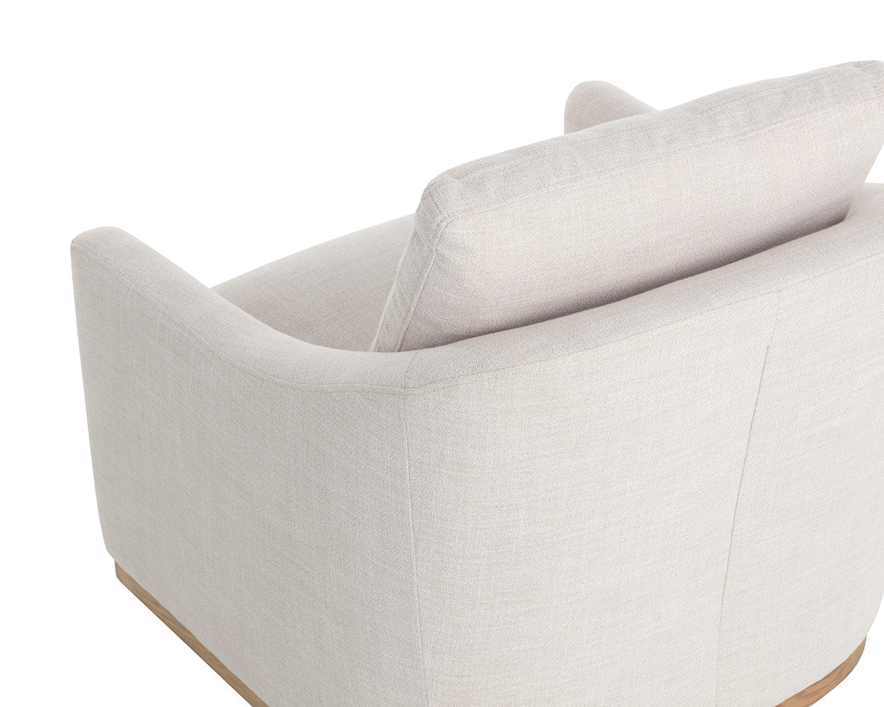 Corbin Swivel Lounge Chair - Effie Linen - Central Designs
