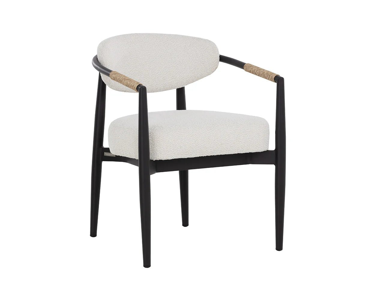 Marita Dining Armchair - Black - Louis Cream - Central Designs