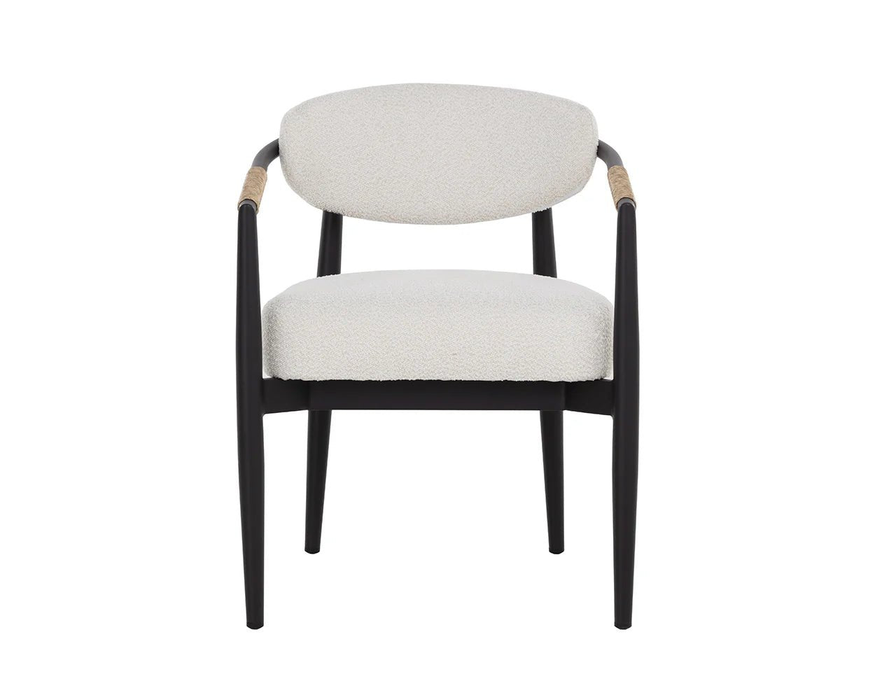 Marita Dining Armchair - Black - Louis Cream - Central Designs