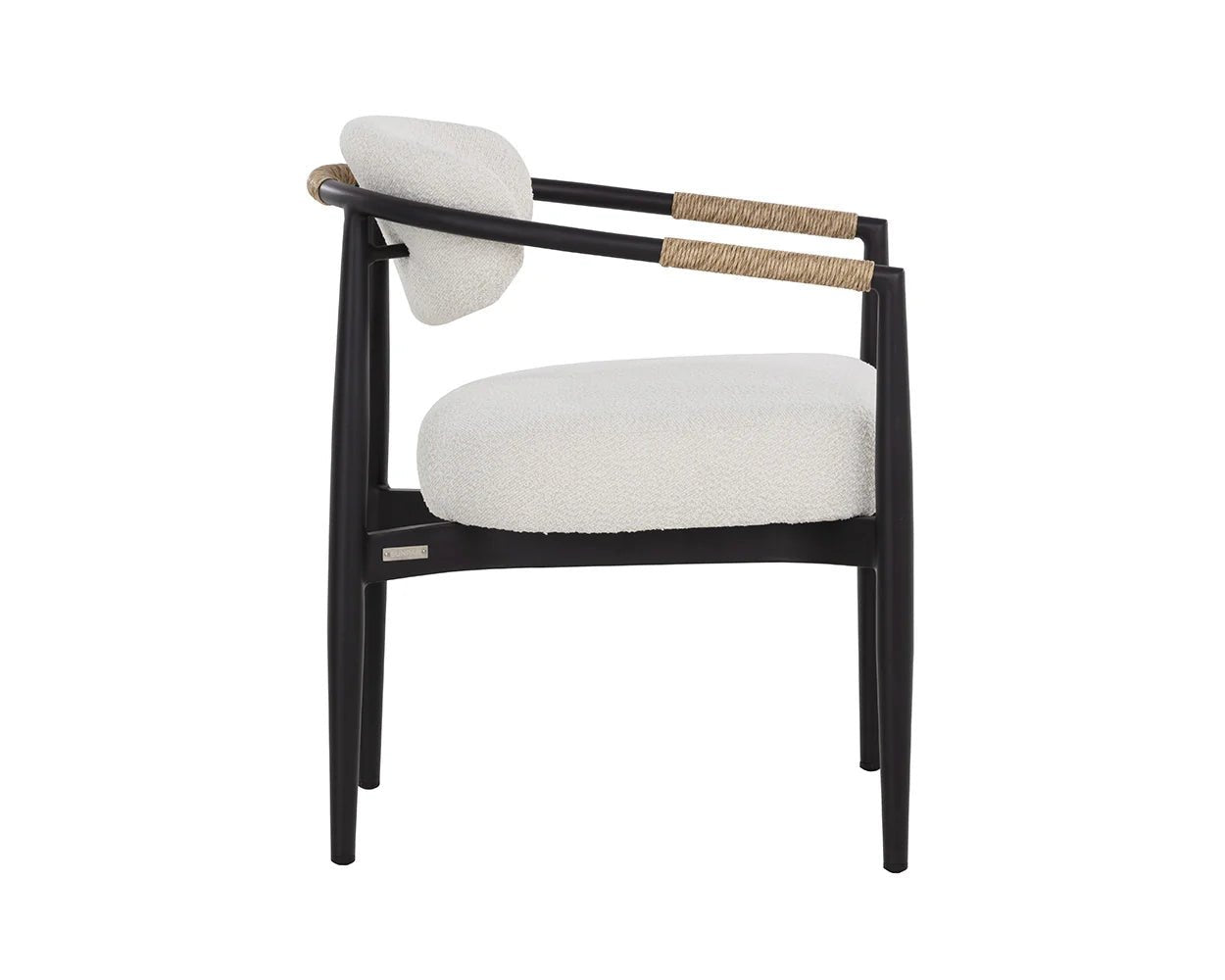 Marita Dining Armchair - Black - Louis Cream - Central Designs
