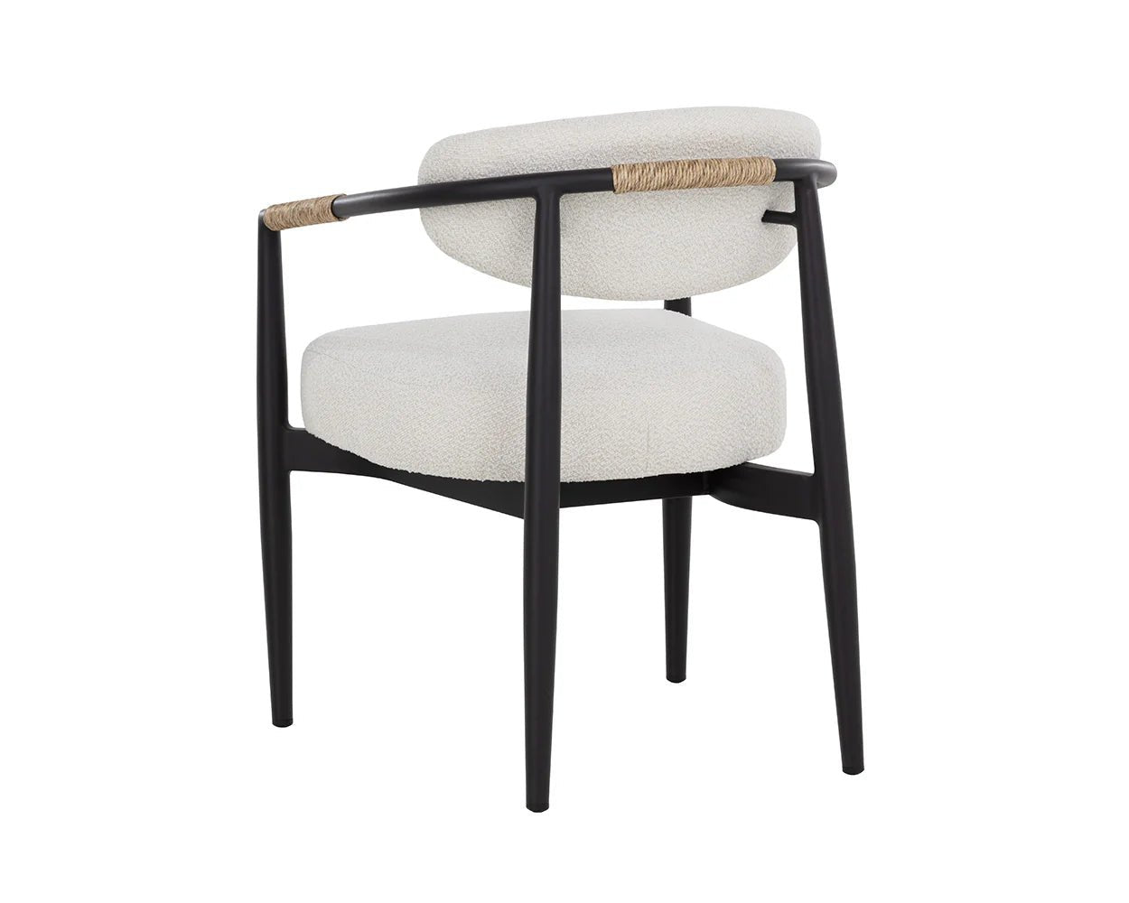 Marita Dining Armchair - Black - Louis Cream - Central Designs