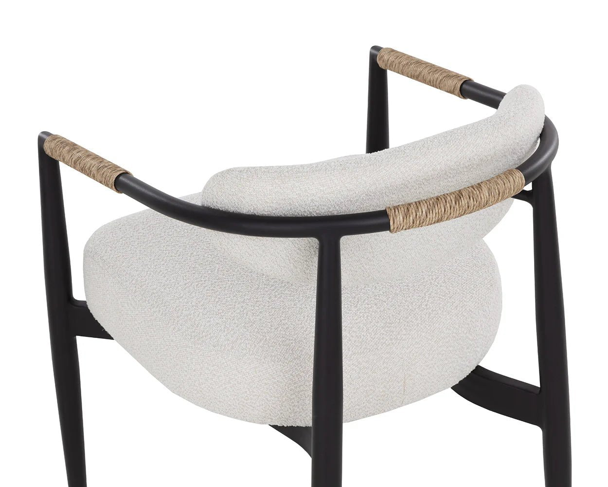 Marita Dining Armchair - Black - Louis Cream - Central Designs