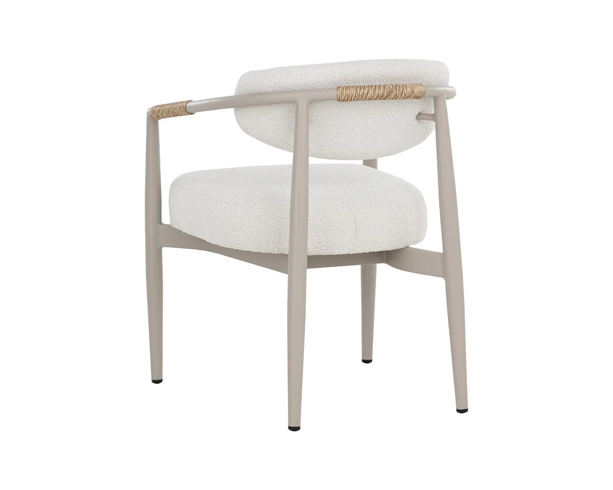 Marita Dining Armchair - Greige - Louis Cream - Central Designs