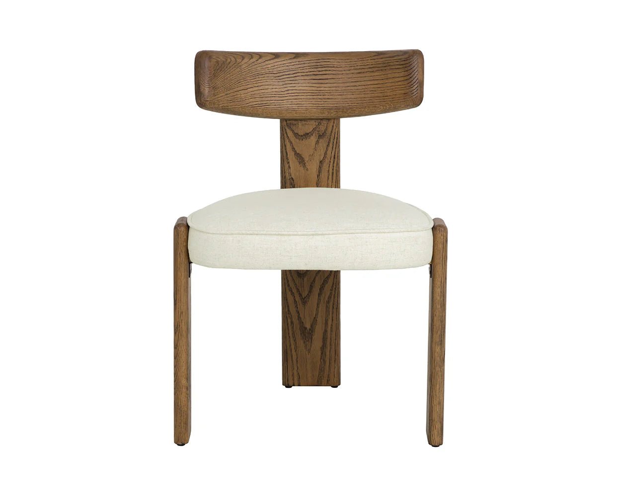 Horton Dining Chair - Warm Brown - Geralt Linen - Central Designs