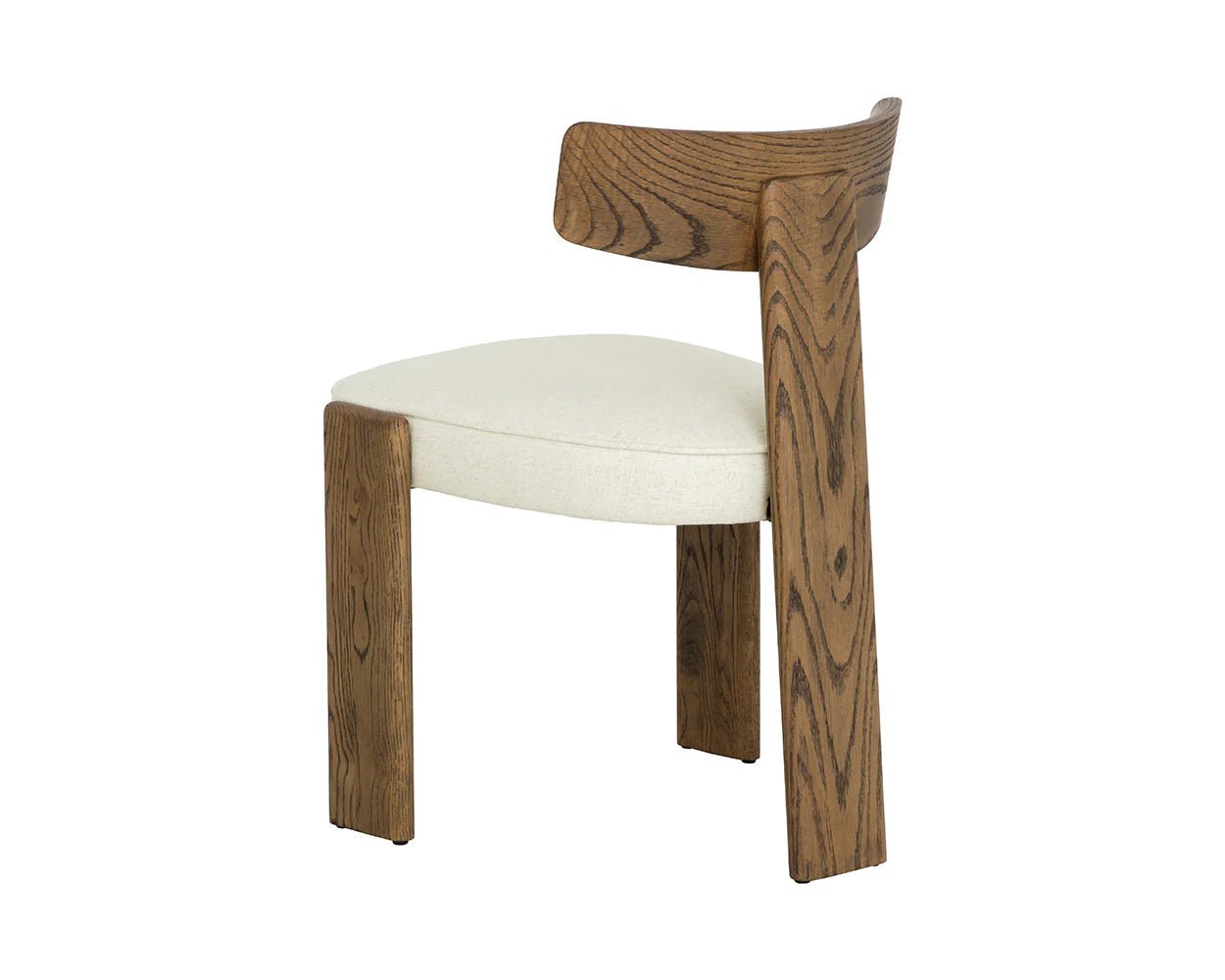 Horton Dining Chair - Warm Brown - Geralt Linen - Central Designs