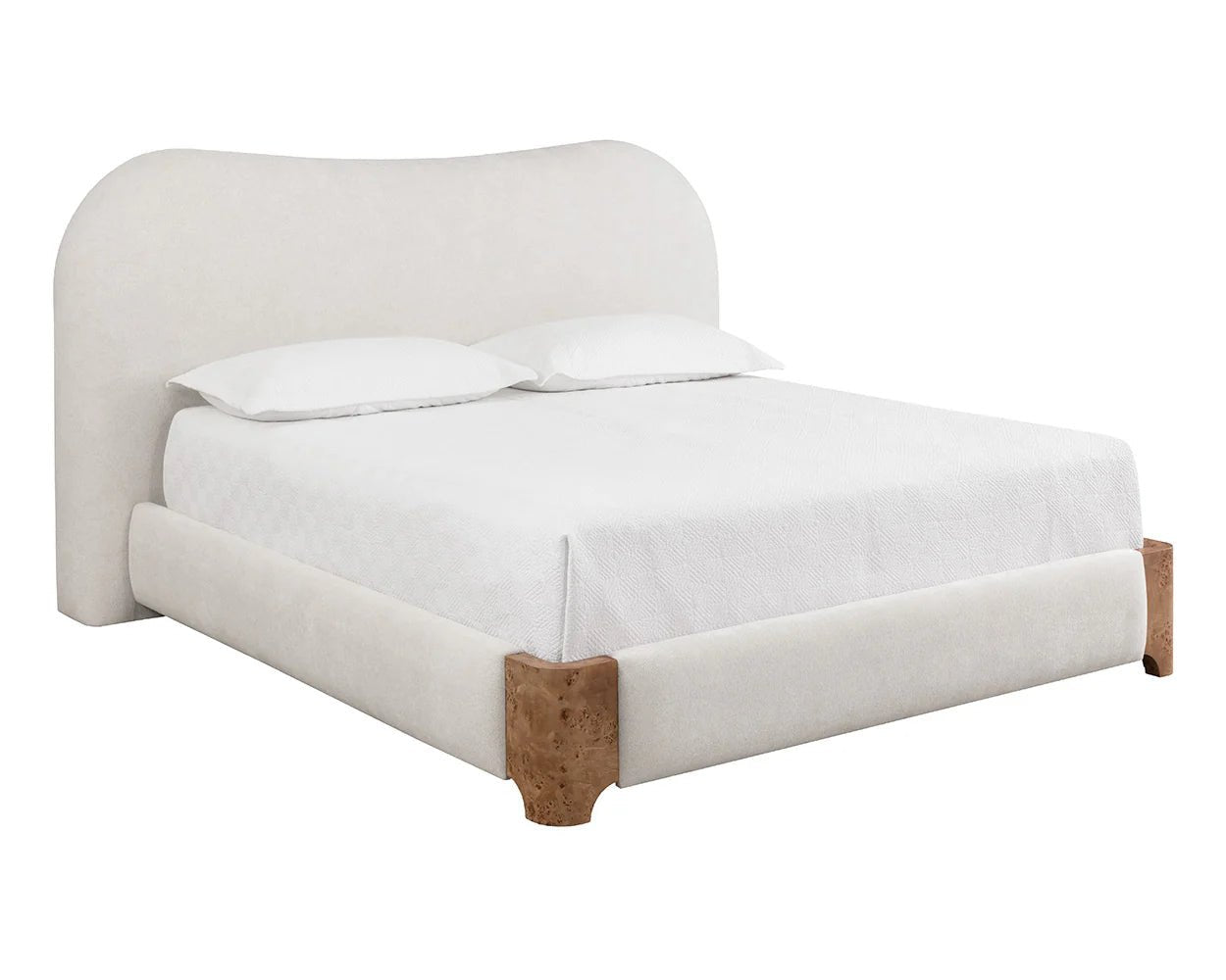 Knowles Bed - King - Eclipse White - Central Designs