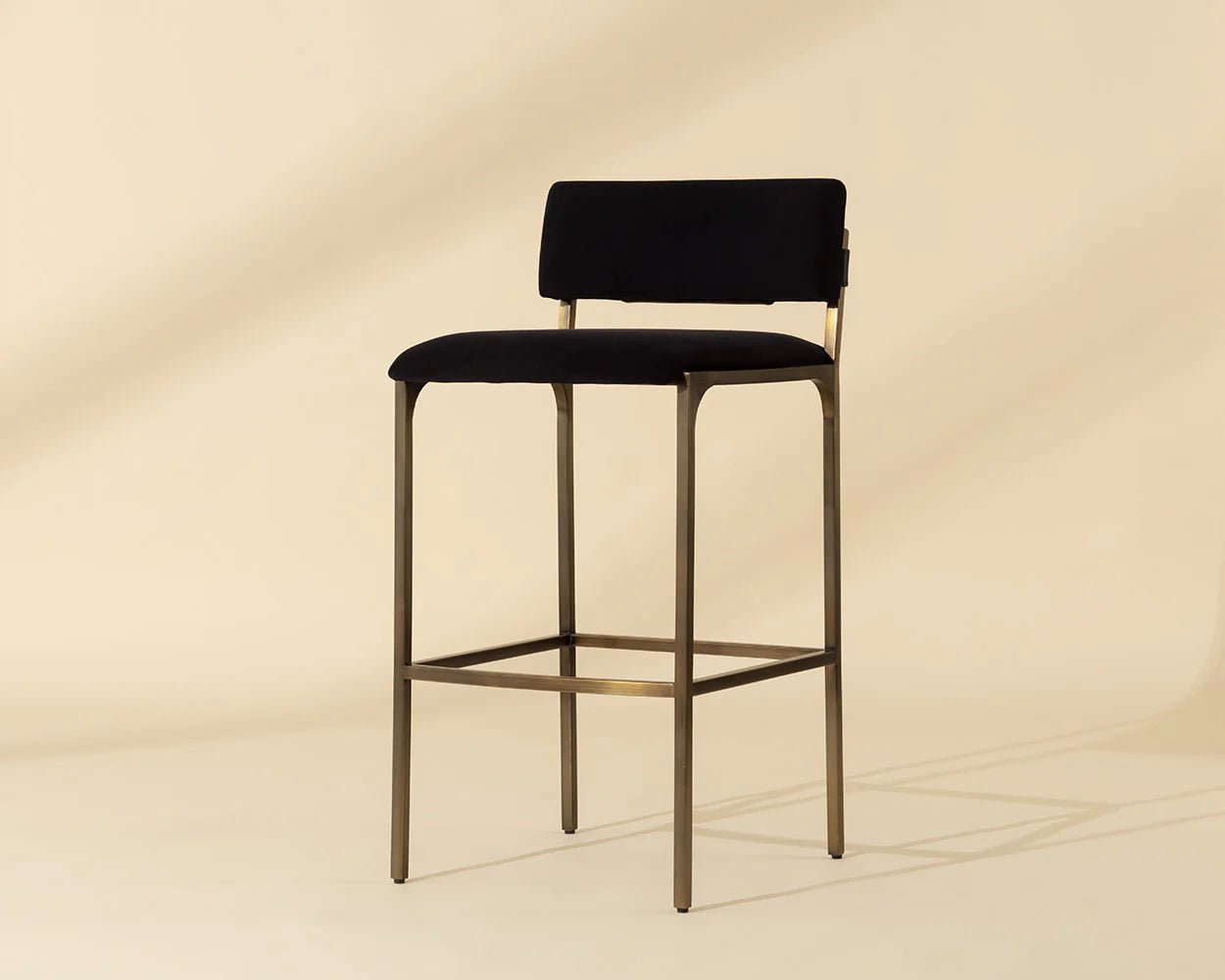 Mori Barstool - Abbington Black - Central Designs