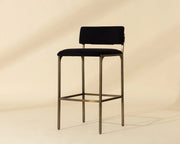 Mori Barstool - Abbington Black - Central Designs