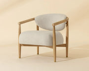 Sigrid Lounge Chair - Light Oak - Monument Oatmeal - Central Designs