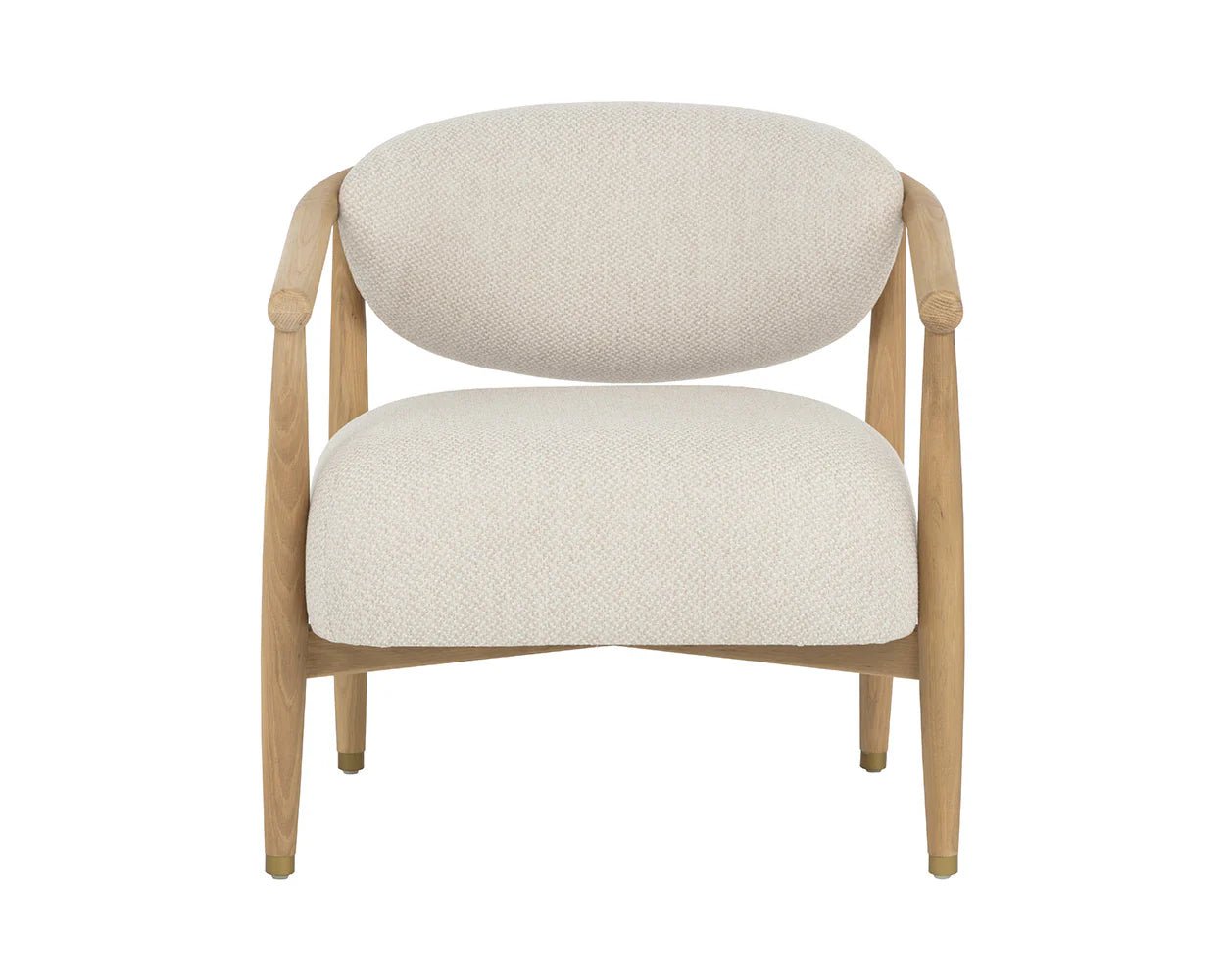 Sigrid Lounge Chair - Light Oak - Monument Oatmeal - Central Designs