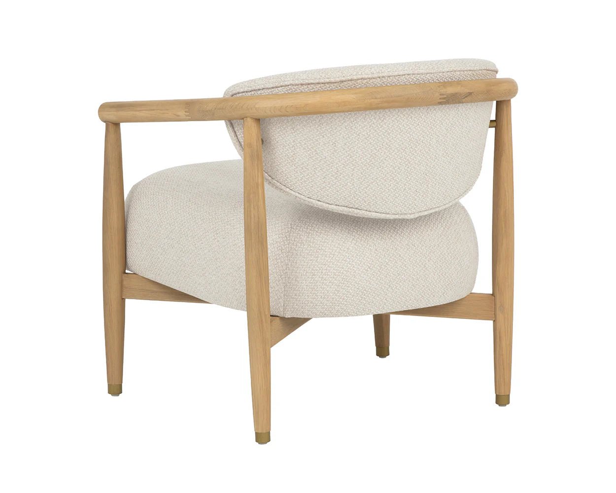 Sigrid Lounge Chair - Light Oak - Monument Oatmeal - Central Designs