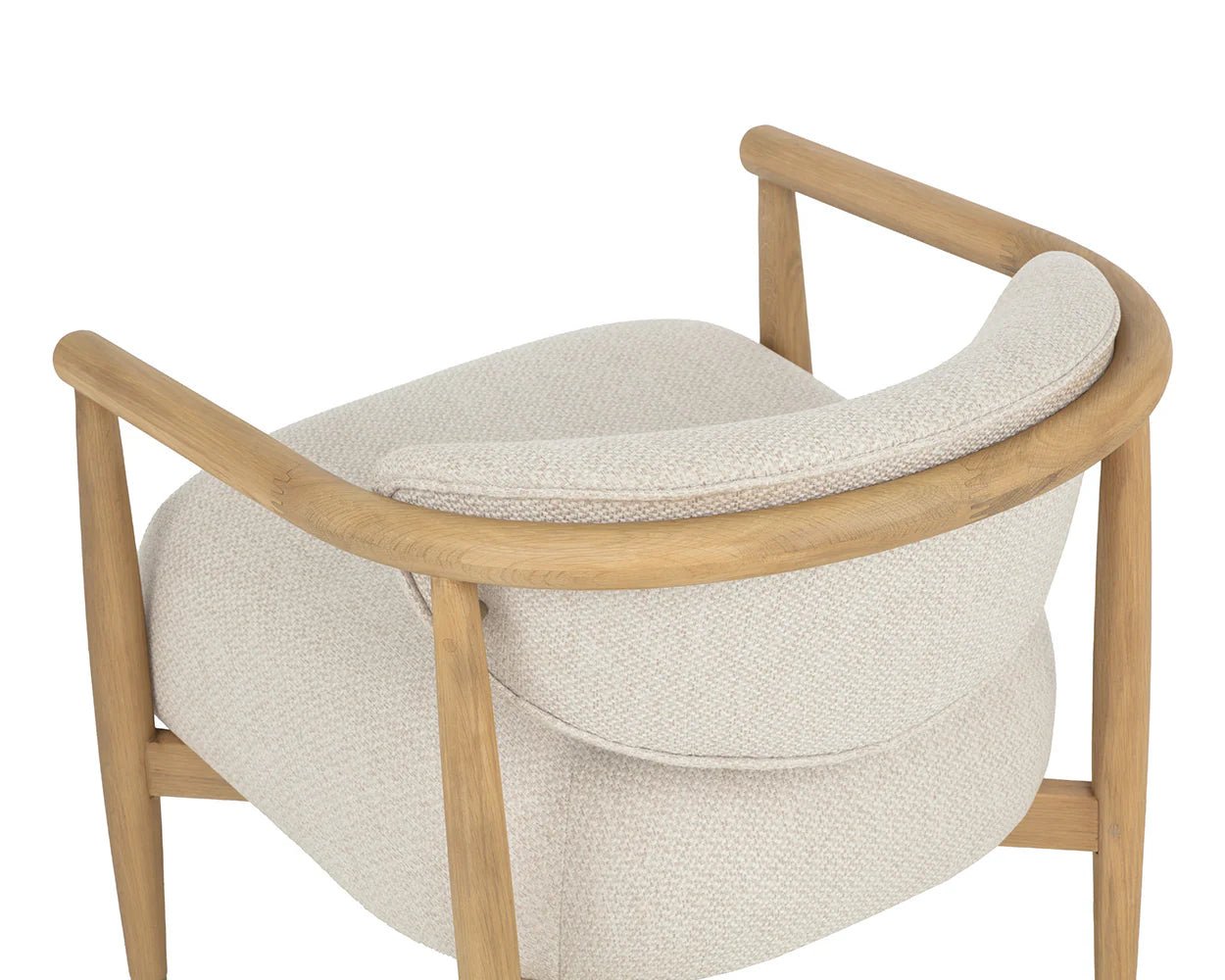 Sigrid Lounge Chair - Light Oak - Monument Oatmeal - Central Designs