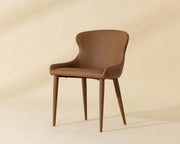 Evora Dining Chair - Milliken Cognac - Central Designs