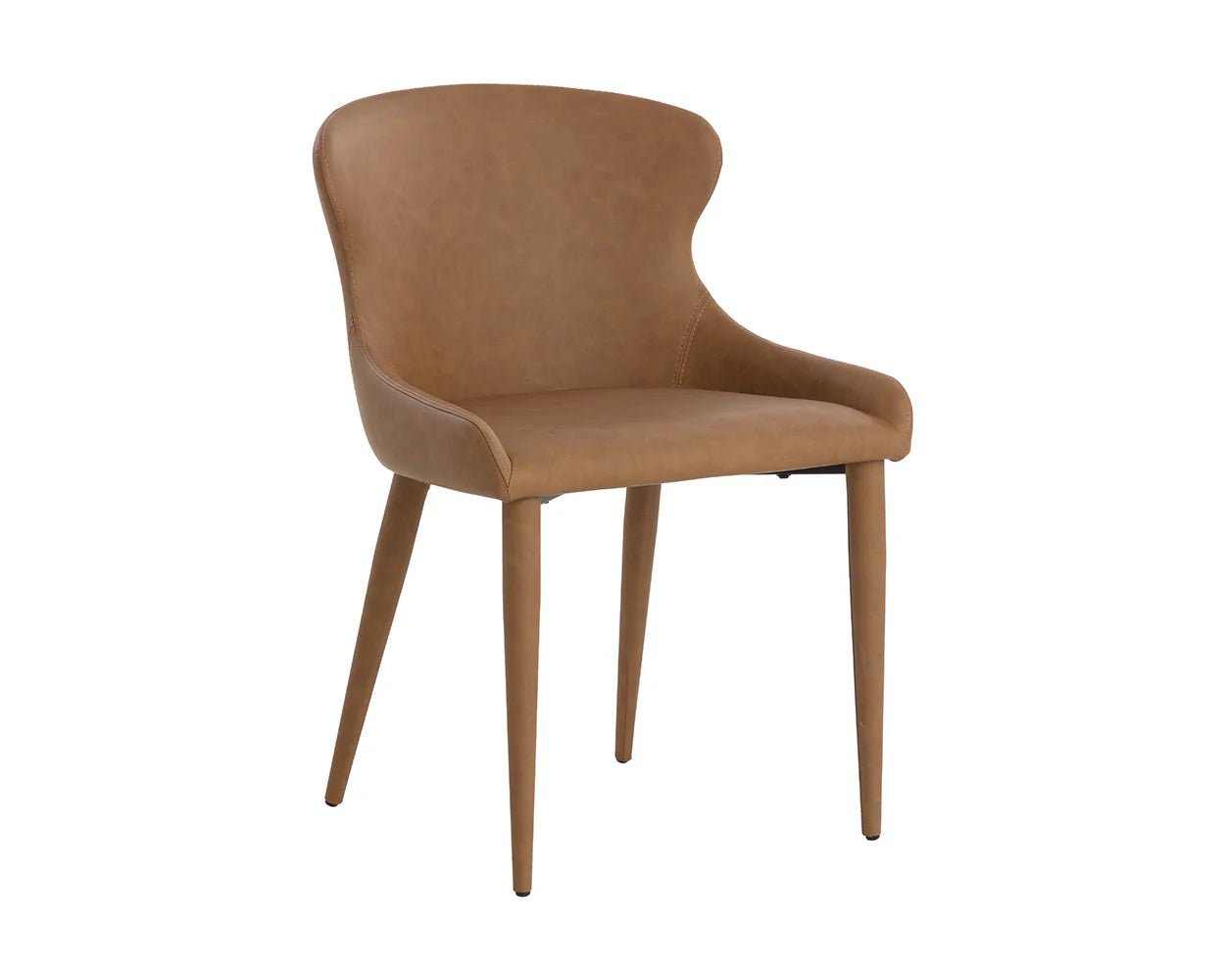 Evora Dining Chair - Milliken Cognac - Central Designs