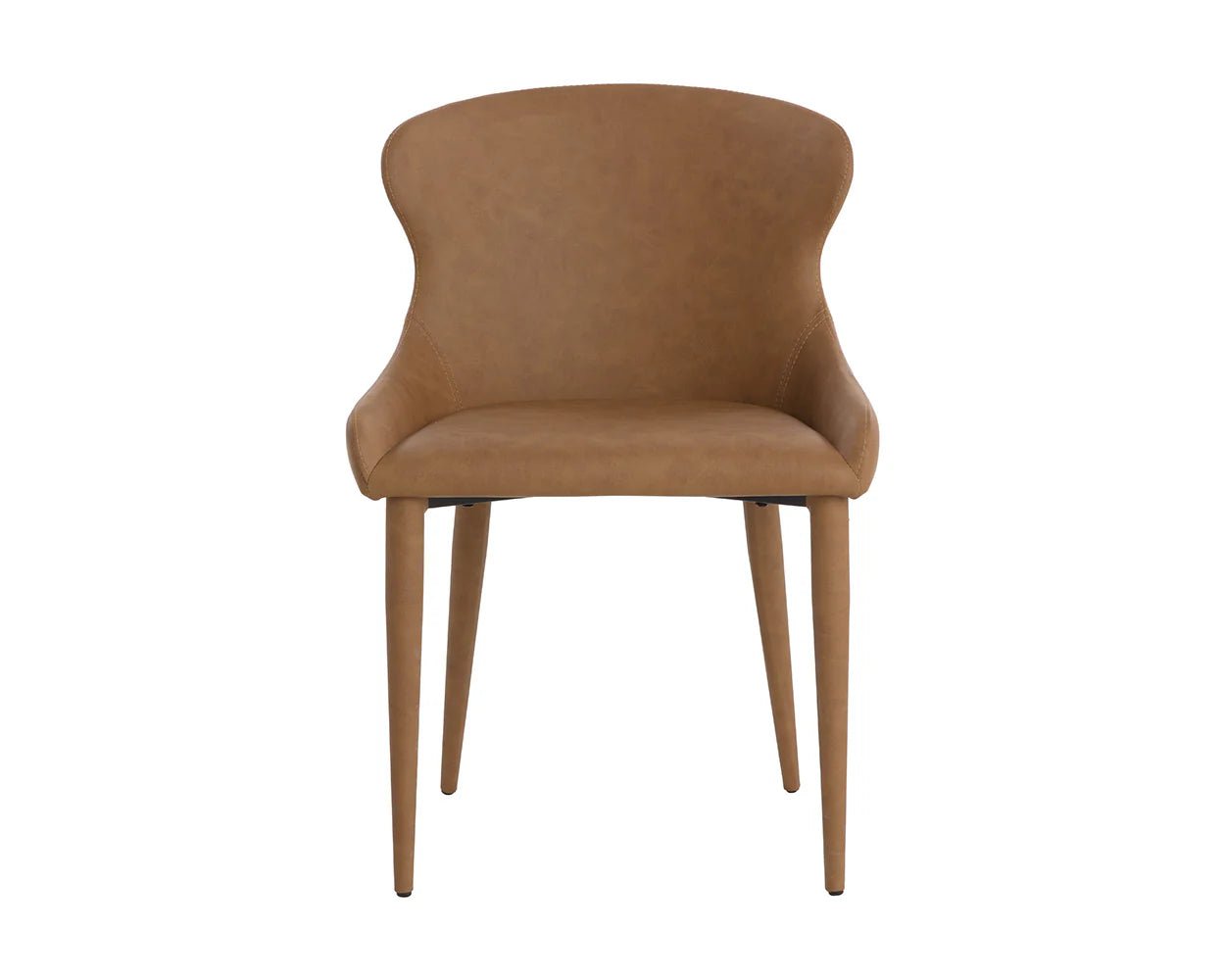 Evora Dining Chair - Milliken Cognac - Central Designs
