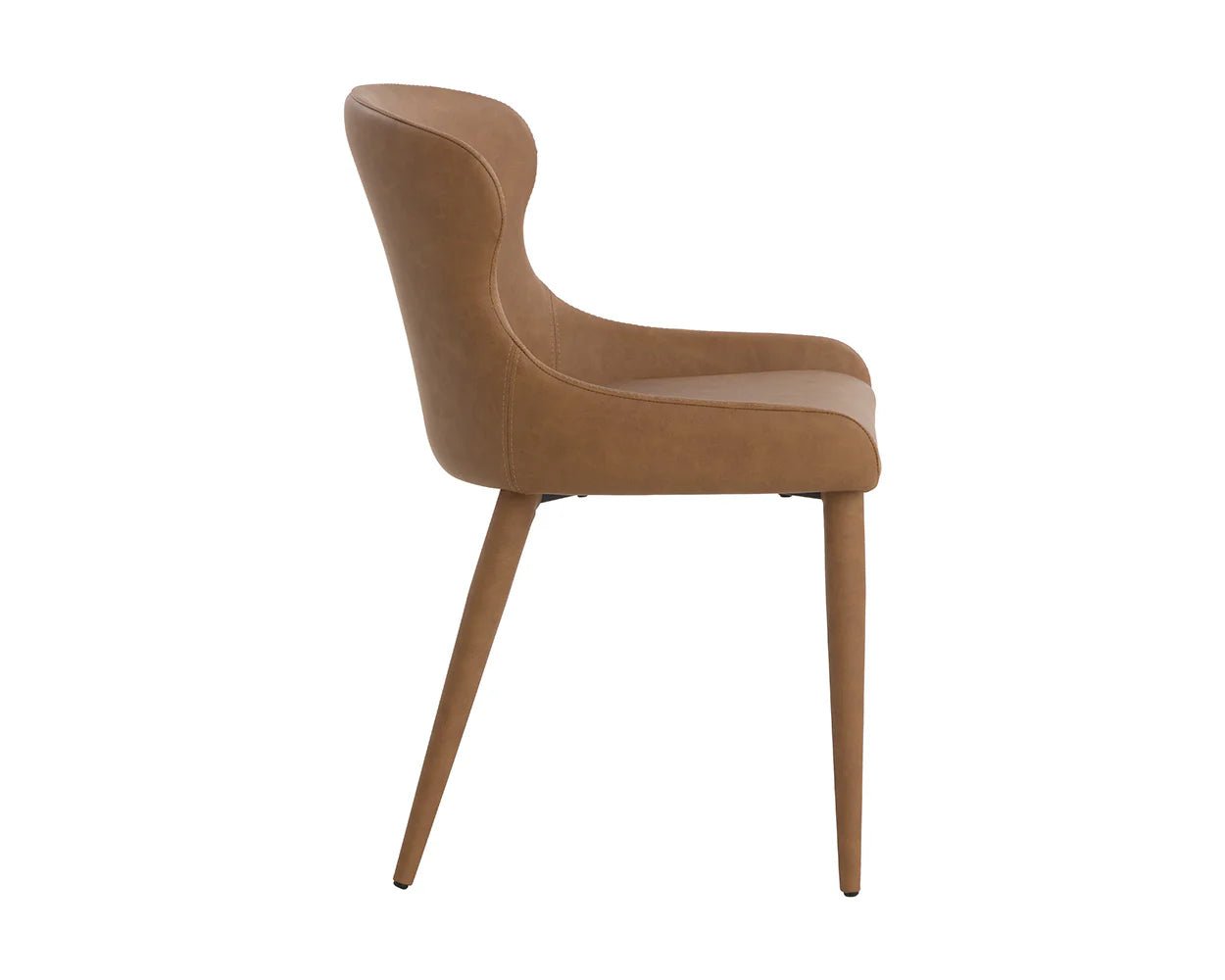 Evora Dining Chair - Milliken Cognac - Central Designs