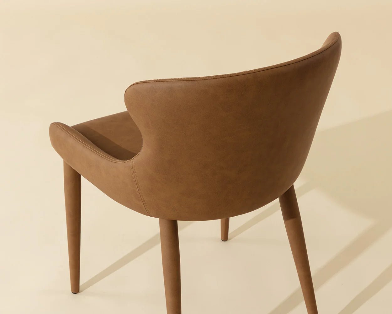 Evora Dining Chair - Milliken Cognac - Central Designs