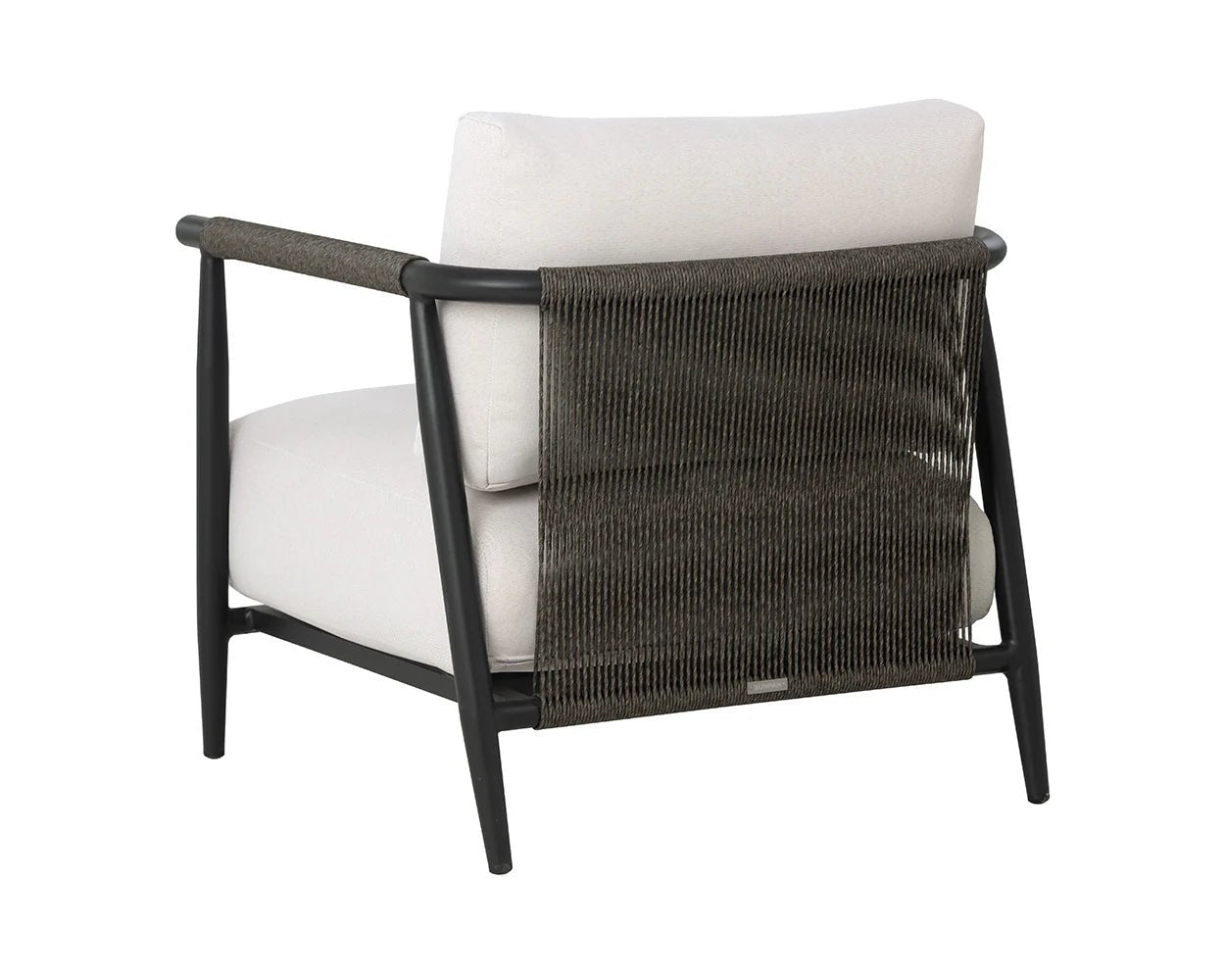 Muros Lounge Chair - Black - Palazzo Cream - Central Designs