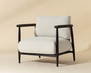 Muros Lounge Chair - Black - Palazzo Cream - Central Designs