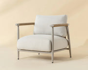 Muros Lounge Chair - Greige - Palazzo Cream - Central Designs