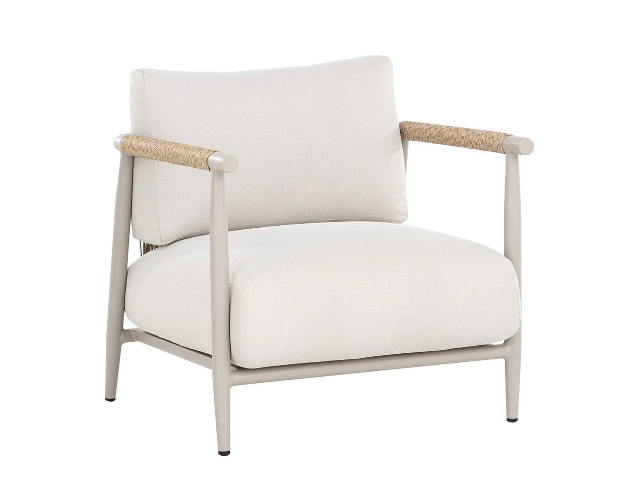 Muros Lounge Chair - Greige - Palazzo Cream - Central Designs