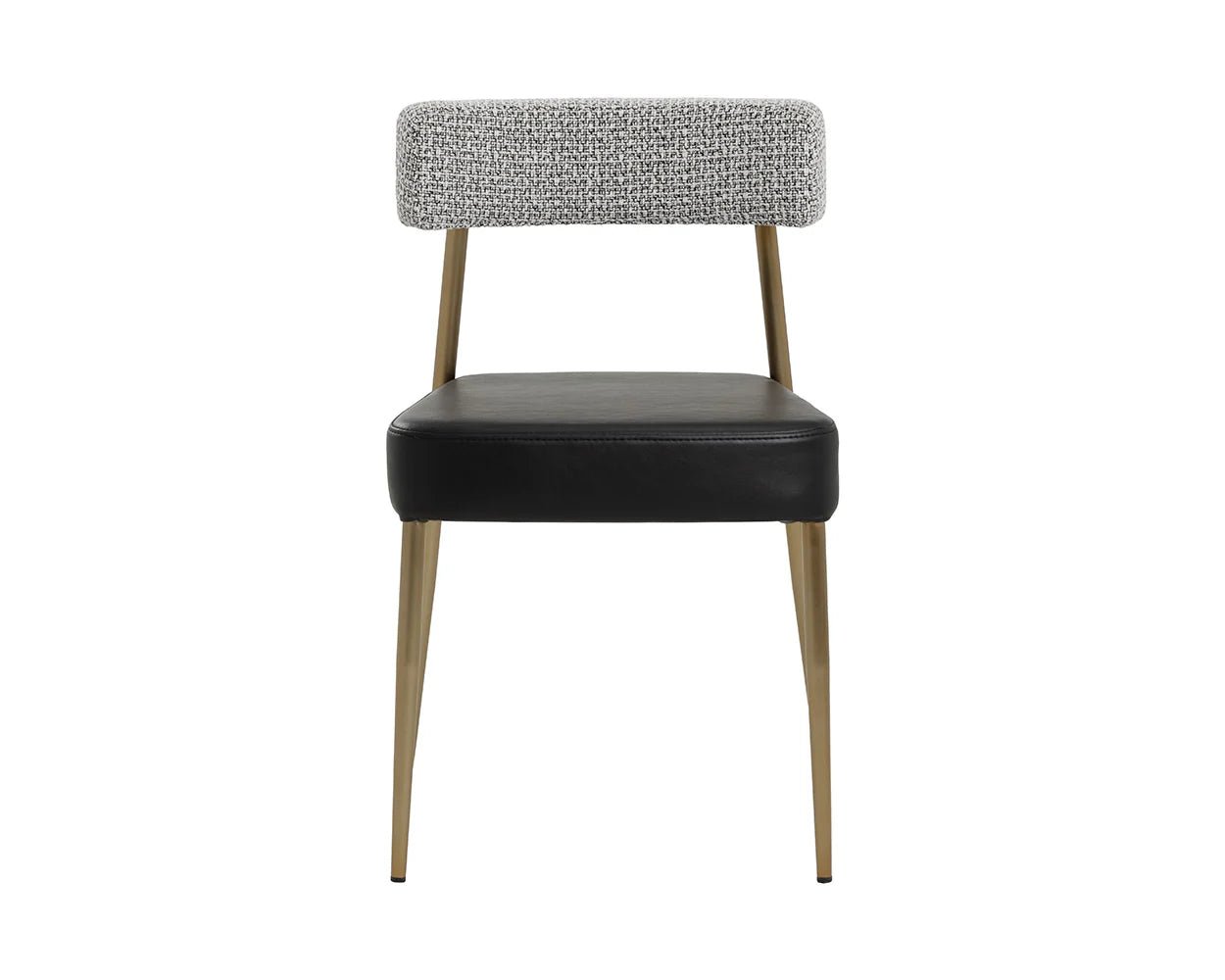 Ashwin Stackable Dining Chair - Bravo Black / Helios Check Black - Central Designs