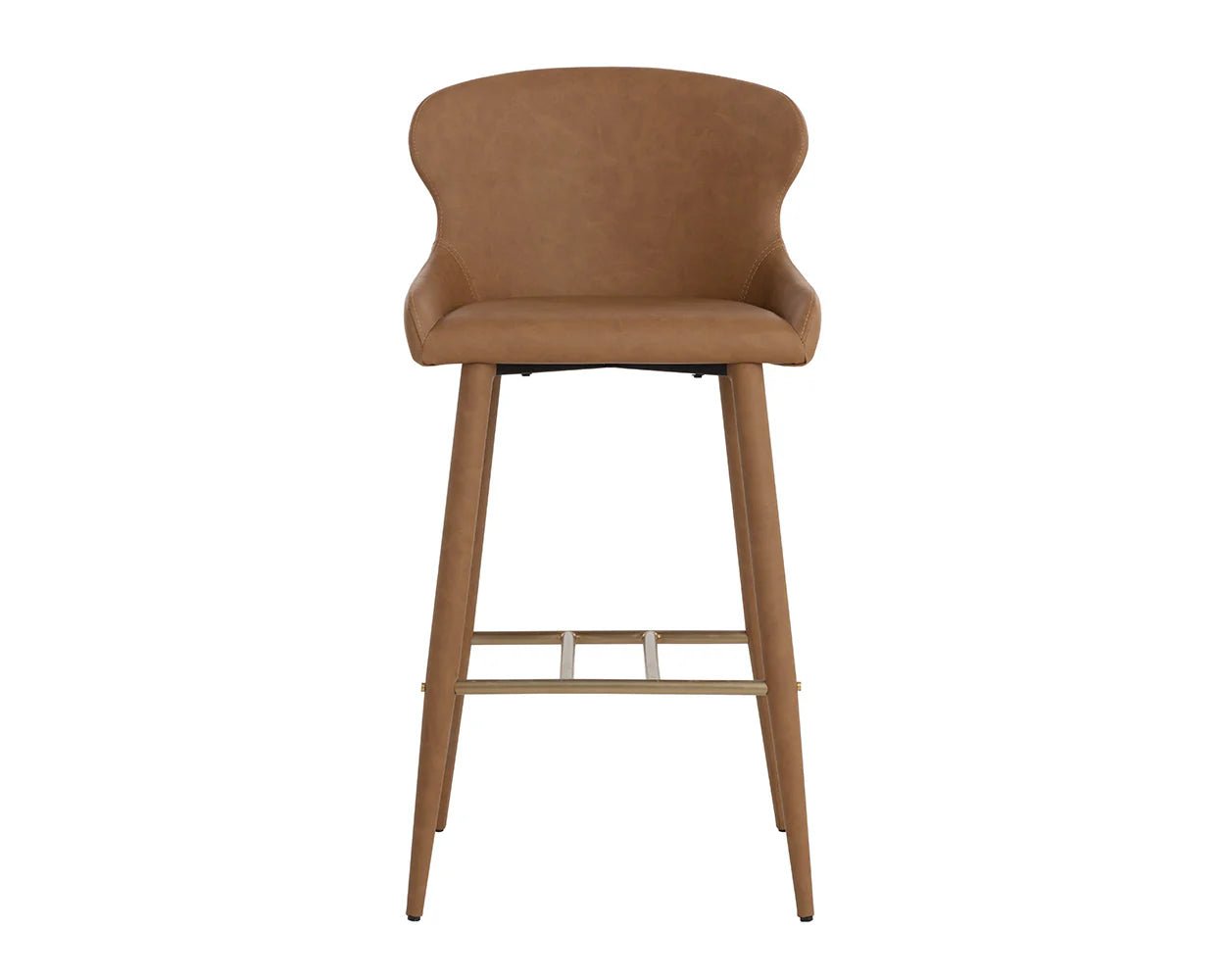 Evora Bar Stool - Milliken Cognac - Central Designs