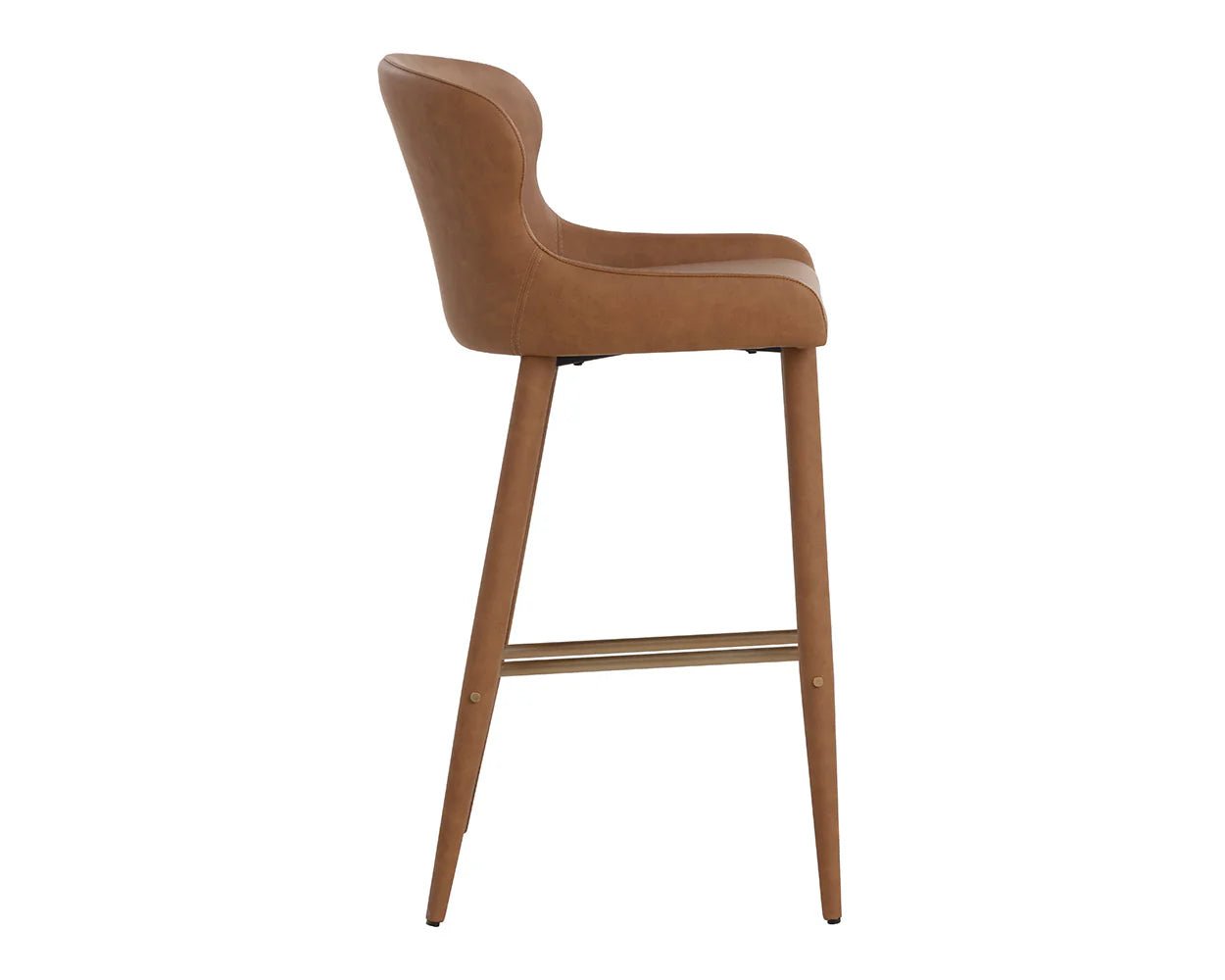 Evora Bar Stool - Milliken Cognac - Central Designs