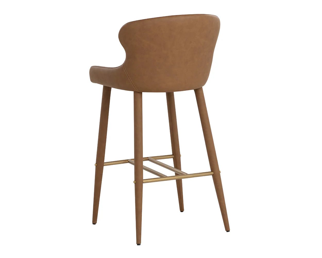 Evora Bar Stool - Milliken Cognac - Central Designs