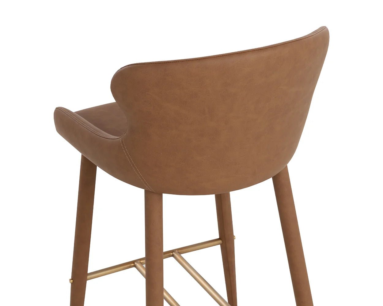 Evora Bar Stool - Milliken Cognac - Central Designs