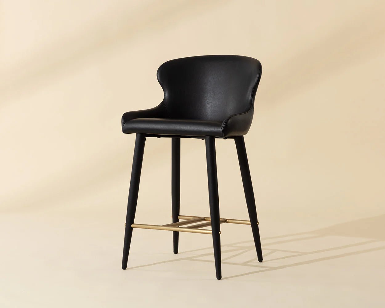 Evora Counter Stool - Bravo Black - Central Designs