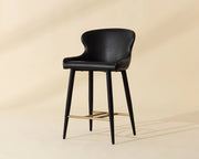 Evora Counter Stool - Bravo Black - Central Designs