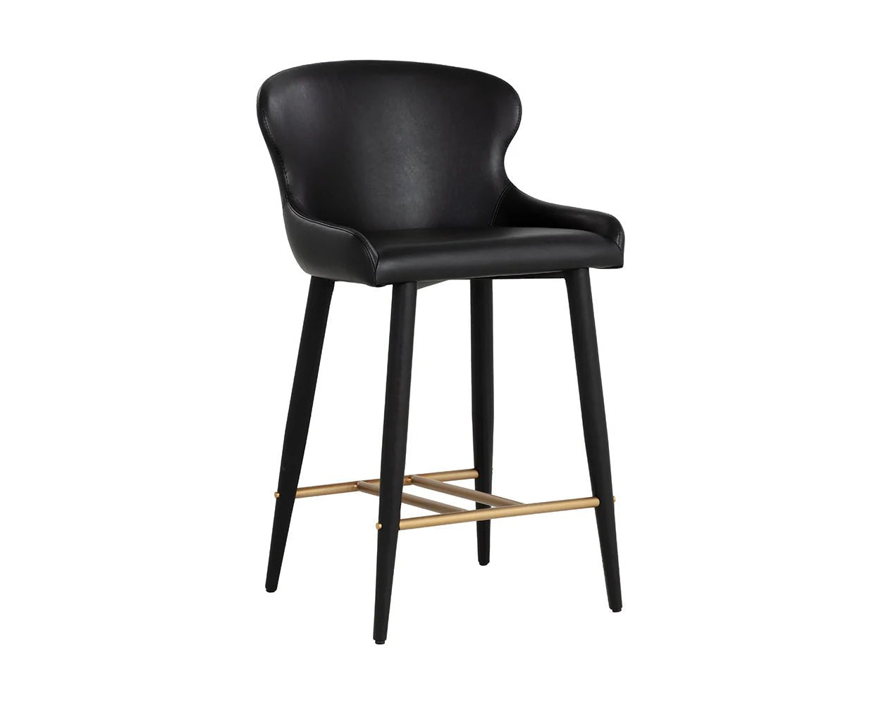 Evora Counter Stool - Bravo Black - Central Designs