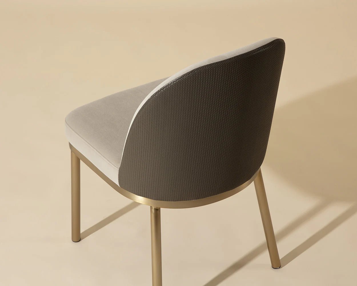Lavania Dining Chair - Meg Taupe / Porcini Taupe - Central Designs