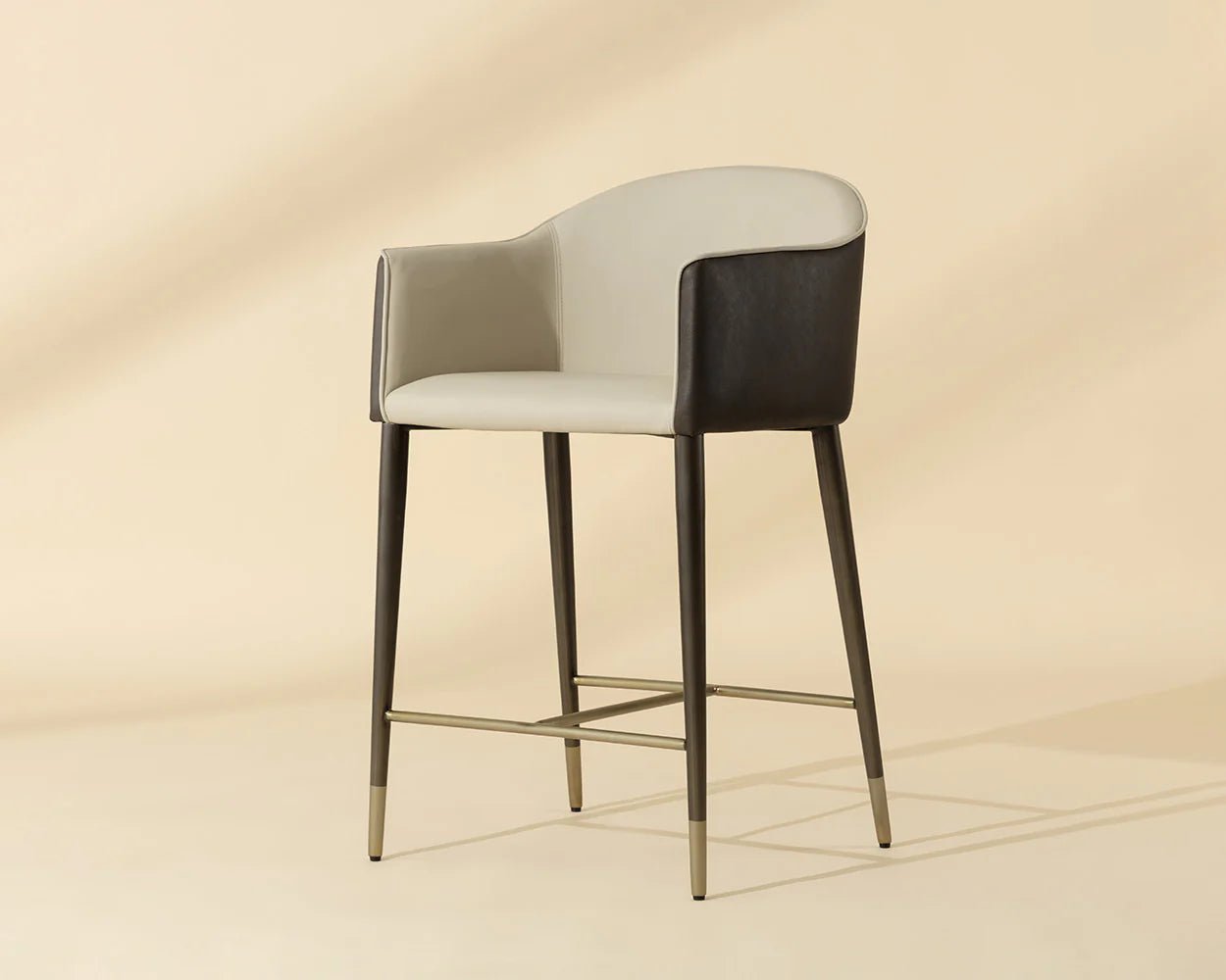 Kylin Counter Stool - Dillon Cream / Bravo Ash - Central Designs