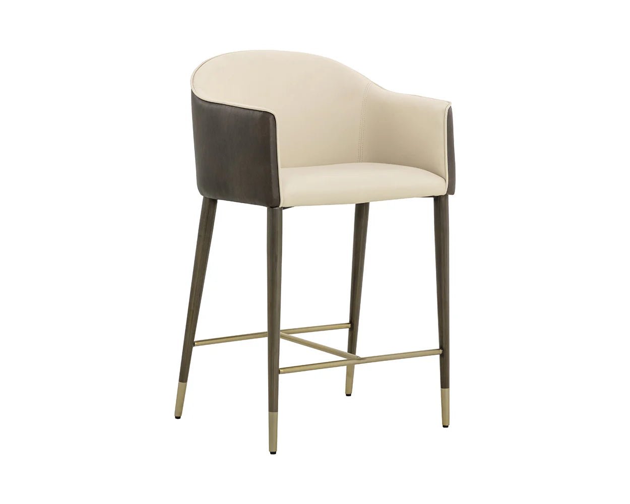 Kylin Counter Stool - Dillon Cream / Bravo Ash - Central Designs