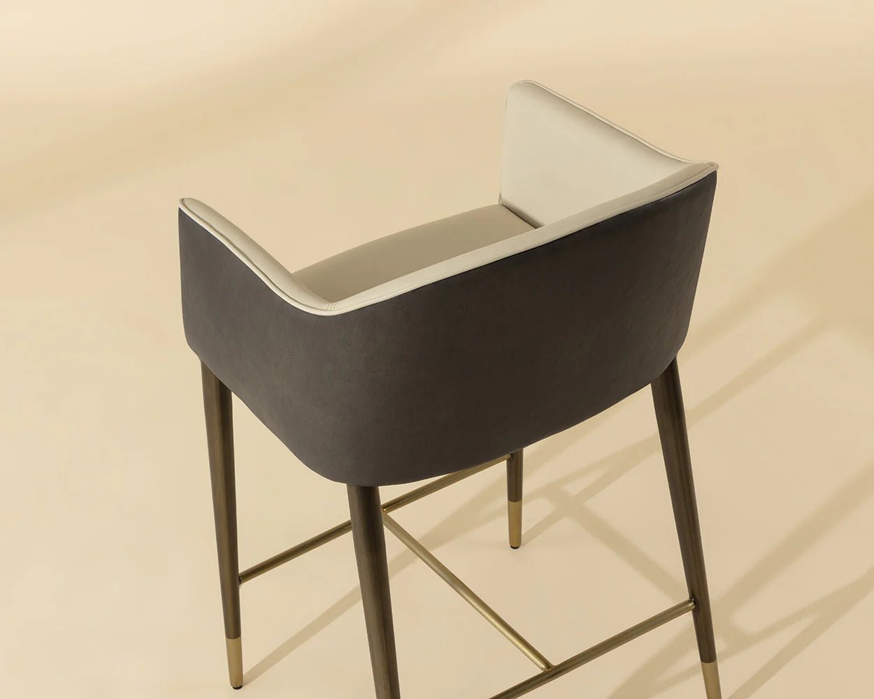Kylin Counter Stool - Dillon Cream / Bravo Ash - Central Designs