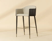 Kylin Bar Stool - Dillon Cream / Bravo Ash - Central Designs