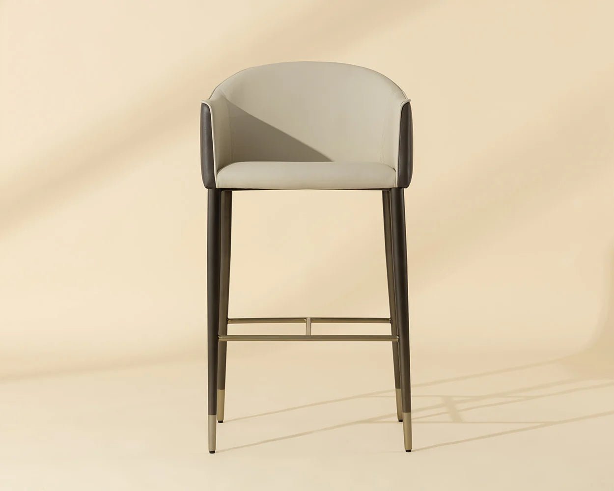 Kylin Bar Stool - Dillon Cream / Bravo Ash - Central Designs