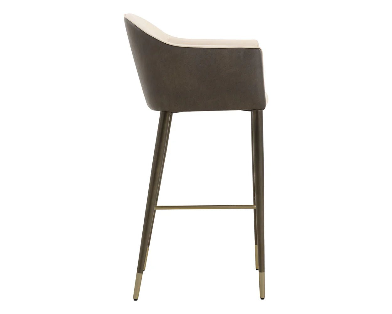 Kylin Bar Stool - Dillon Cream / Bravo Ash - Central Designs