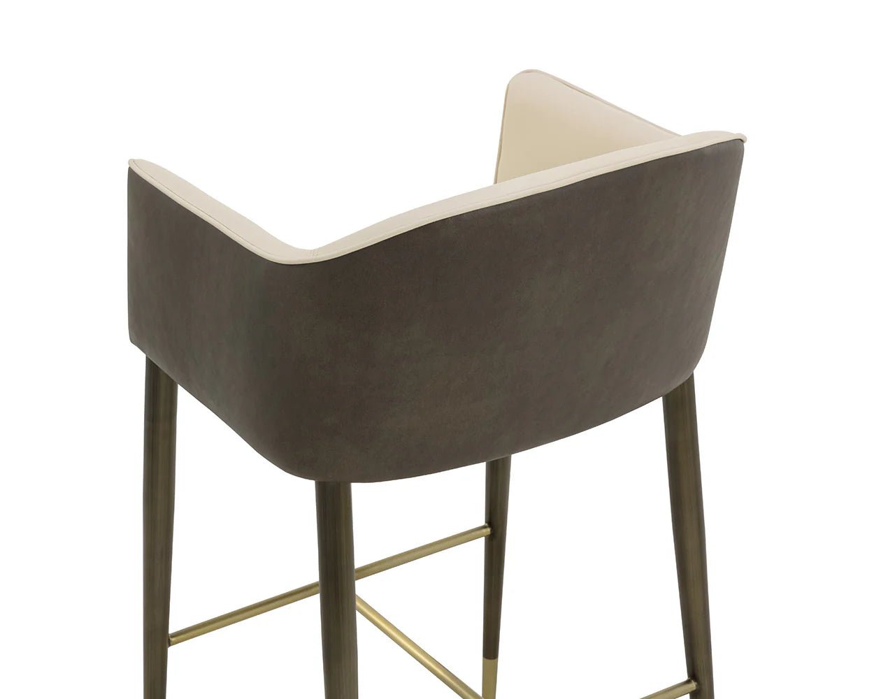 Kylin Bar Stool - Dillon Cream / Bravo Ash - Central Designs