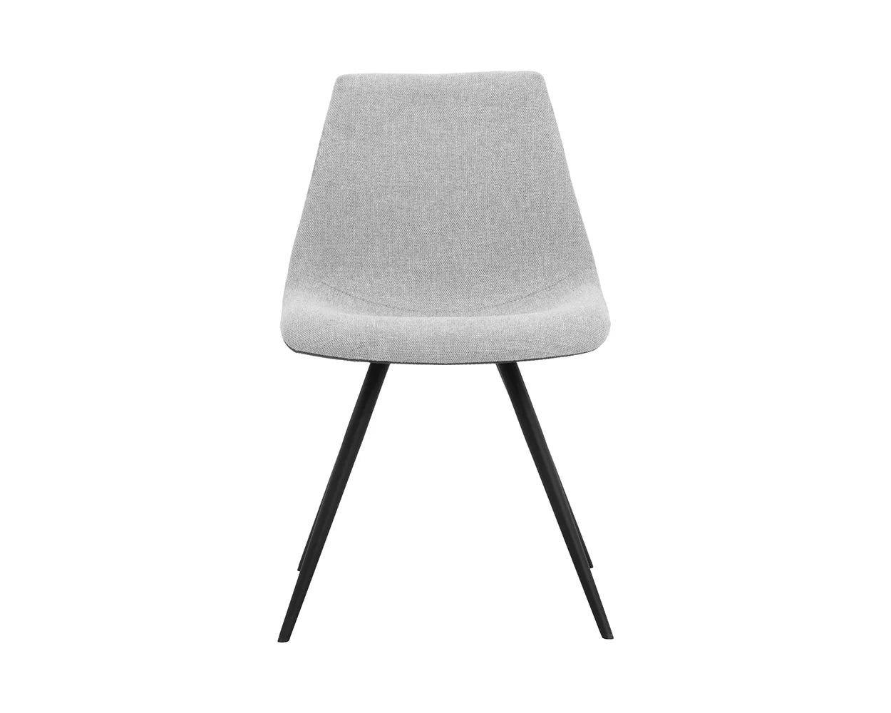Lipa Dining Chair - Black - Belfast Heather Grey / Rosemary - Central Designs