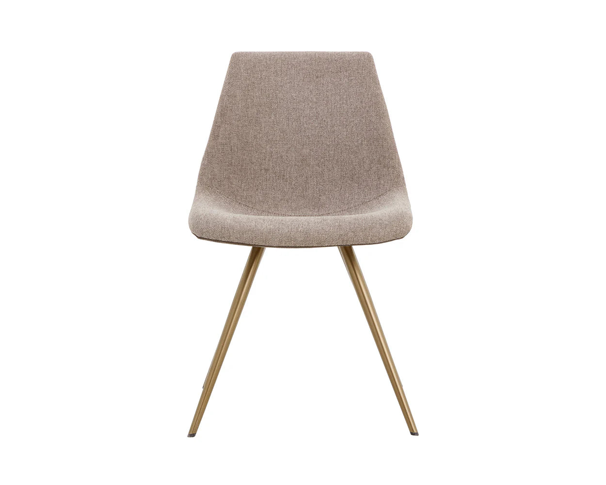 Lipa Dining Chair - Antique Bronze - Belfast Oyster Shell / Porpoise - Central Designs